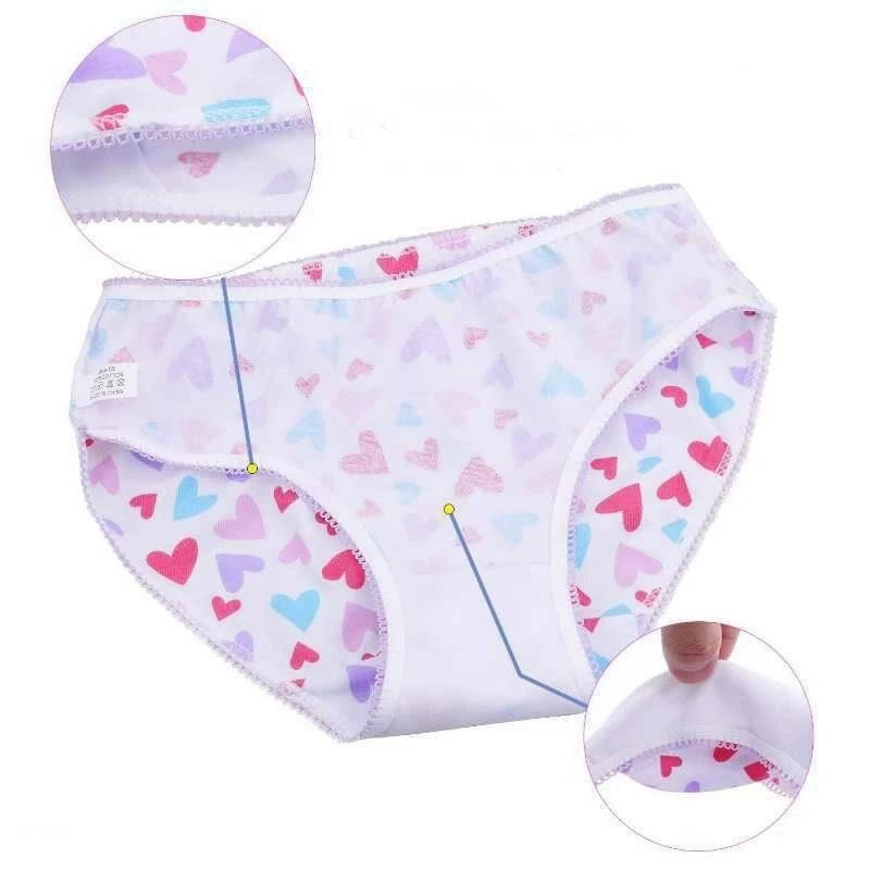 12P Ropa Interior Para NiñaS Ninas Panties Pantaletas De Algodon Bragas  CalzoneS