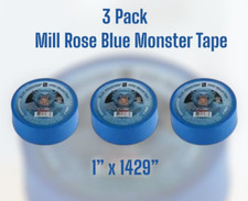 3 Pack Mill Rose 1" x 1429" Blue Monster Tape 70887 PTFE Thread Seal Tape Teflon