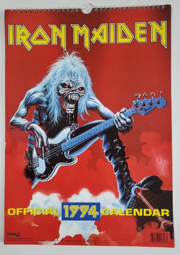 IRON MAIDEN 1994 Officially Licensed Vintage Calendar - 16 1/2" x 12"