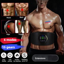 EMS Abdominal Muscle Toning Trainer ABS Stimulator Toner Fitness Gym Slim Belt