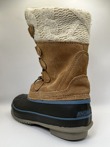 Womens Khombu Cozy Tall Pac Suede Snow Duck Boots US Size 7M - Picture 12 of 14