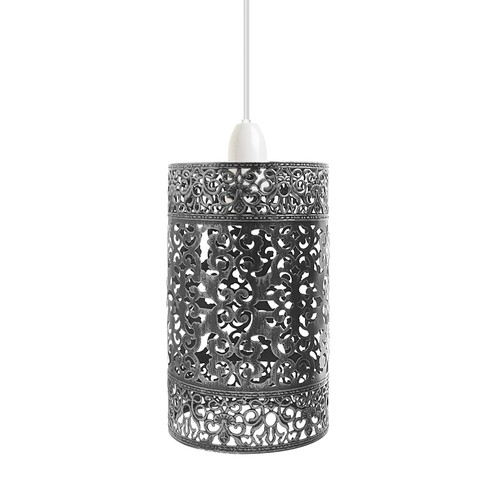 Metal Cylinder Easy Fit Lampshade Ceiling Pendant Light Shade Wire Cage Lighting - Picture 52 of 150
