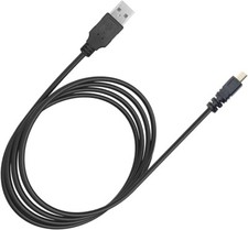 Cavo Dati USB OTB Per Fotocamera Panasonic Lumix DMC-FZ48 - Sostituisce Panasonic K1HA08CD0019, Nikon UC-E6, Pentax I-USB7 - Lunghezza 1,5m - 4