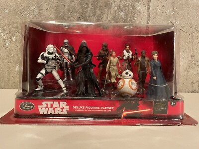 STAR WARS ''THE FORCE AWAKENS'' DELUXE FIGURINE SET ''NEW'' 10PC. COLLECTIBLE