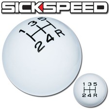 Whiteblack Vintage Shift Knob 5 Speed Short Throw Shifter Selector 12x1.5 S04