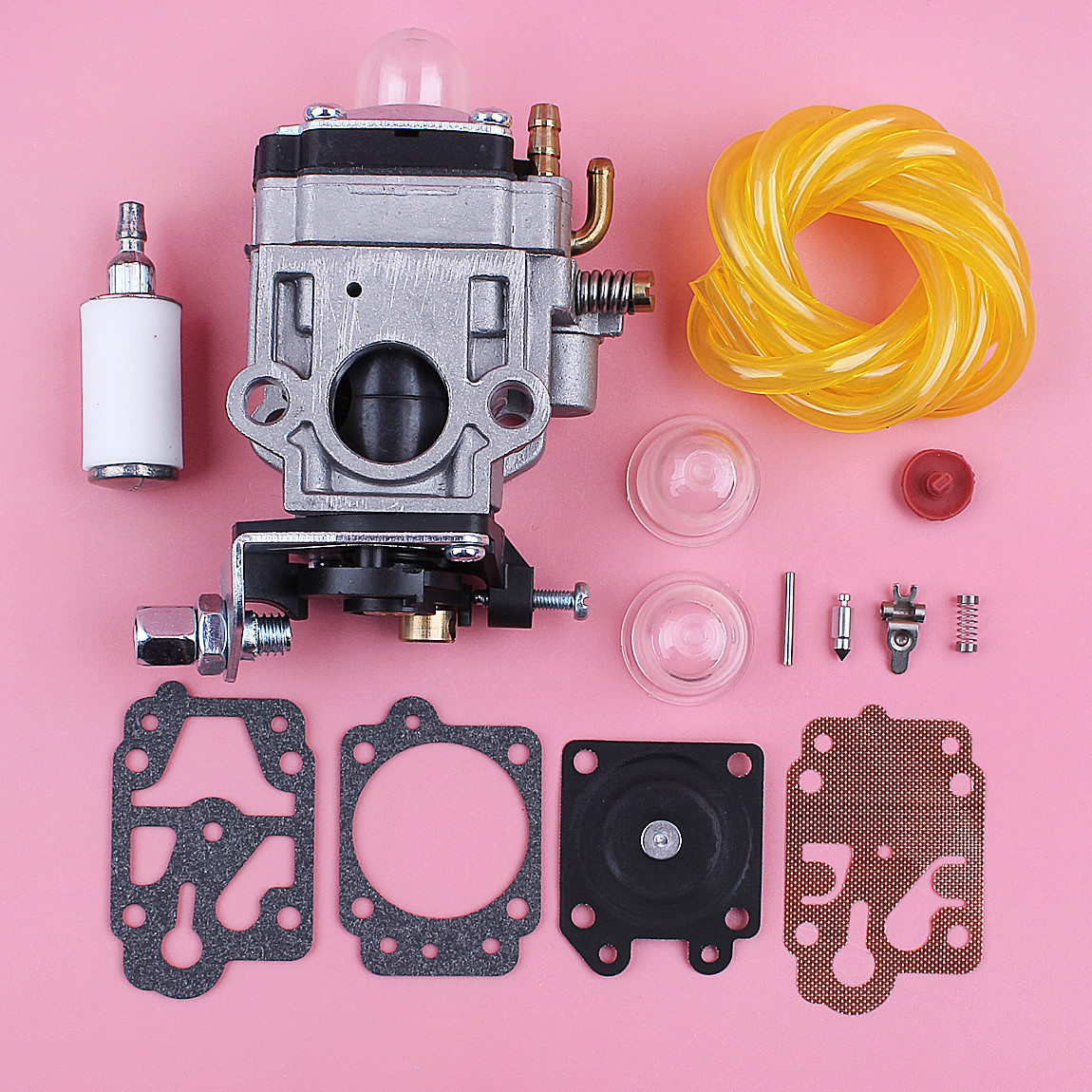Carburetor Carb Repair Kit For 405 43cc 47cc 49cc 52cc w Fuel Filter Line Hose eBay