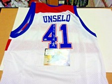 WES UNSELD WASHINGTON BULLETS HOF- 1988 W/COA SIGNED JERSEY
