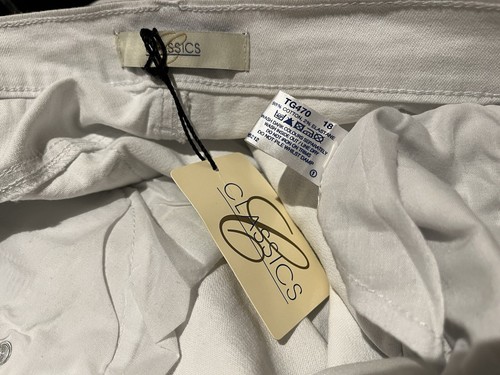 WHITE Denim Classic Fit Bling Embellished Pocket Stretch Jeans Size 18, NWT - Picture 7 of 7