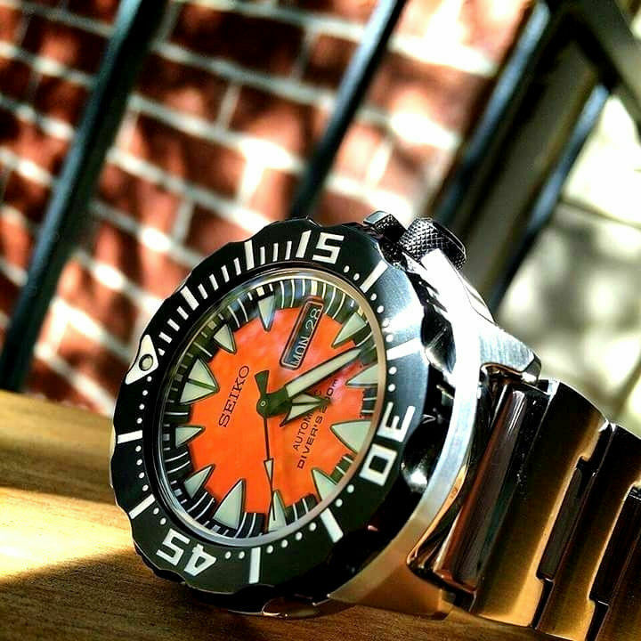 seiko orange watch