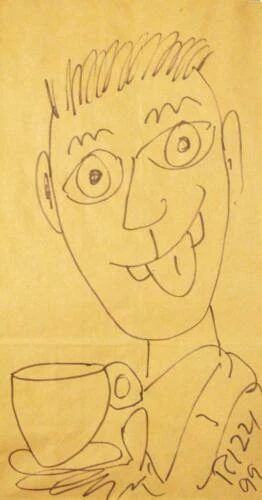 Künstlerische Zeichnungen, Signiert James Rizzi