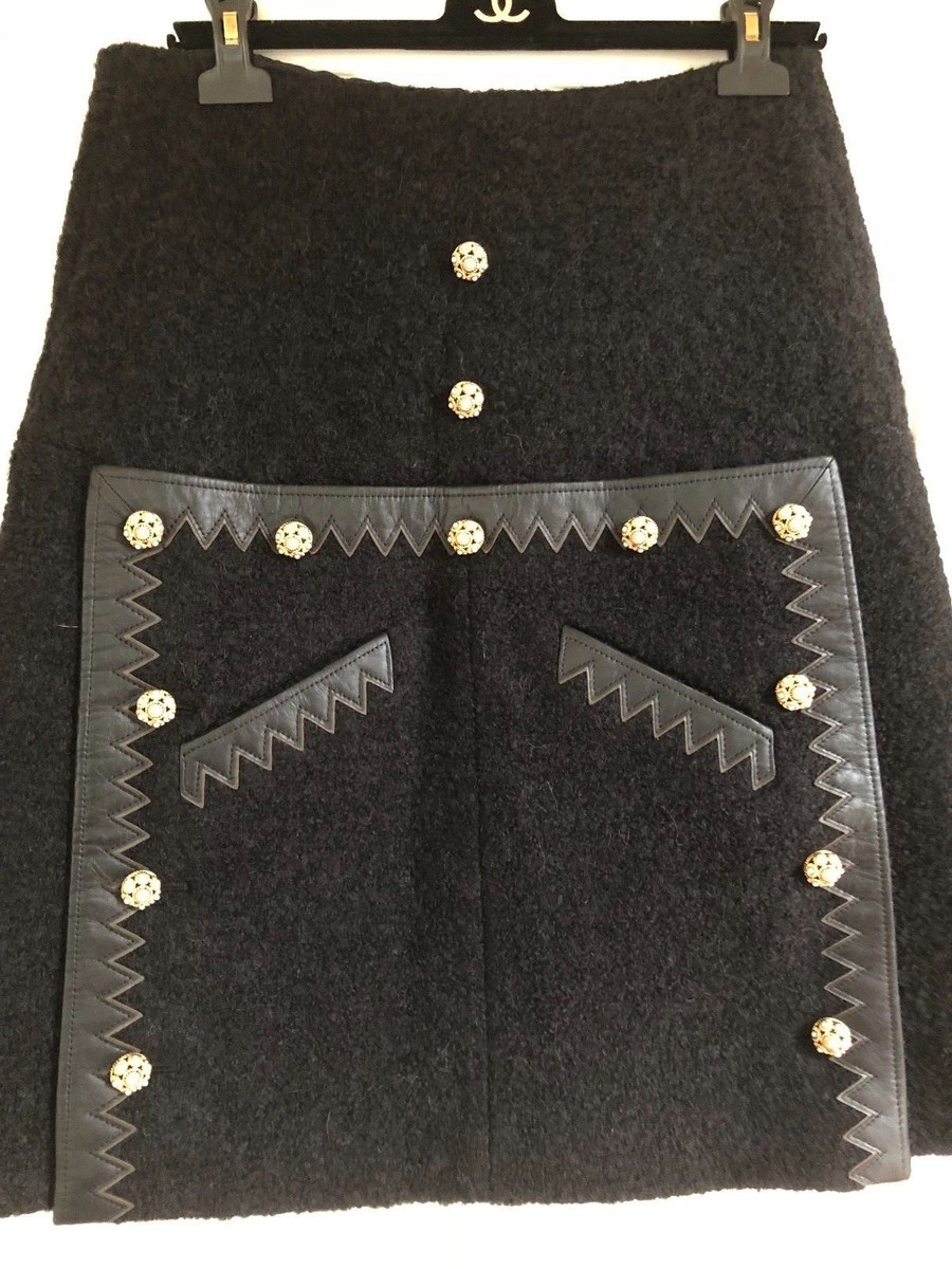 CHANEL Pre-Fall 15A PARIS-SALZBURG NEW BLACK GOLD GRIPOIX BUTTONS