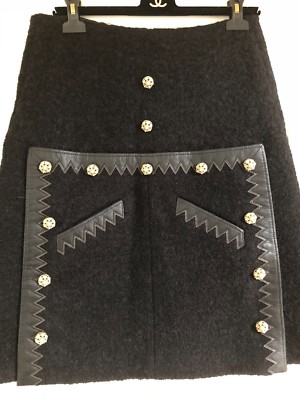 CHANEL Pre-Fall 15A PARIS-SALZBURG NEW BLACK GOLD GRIPOIX BUTTONS