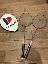 2 x vintage metal donnay rackets