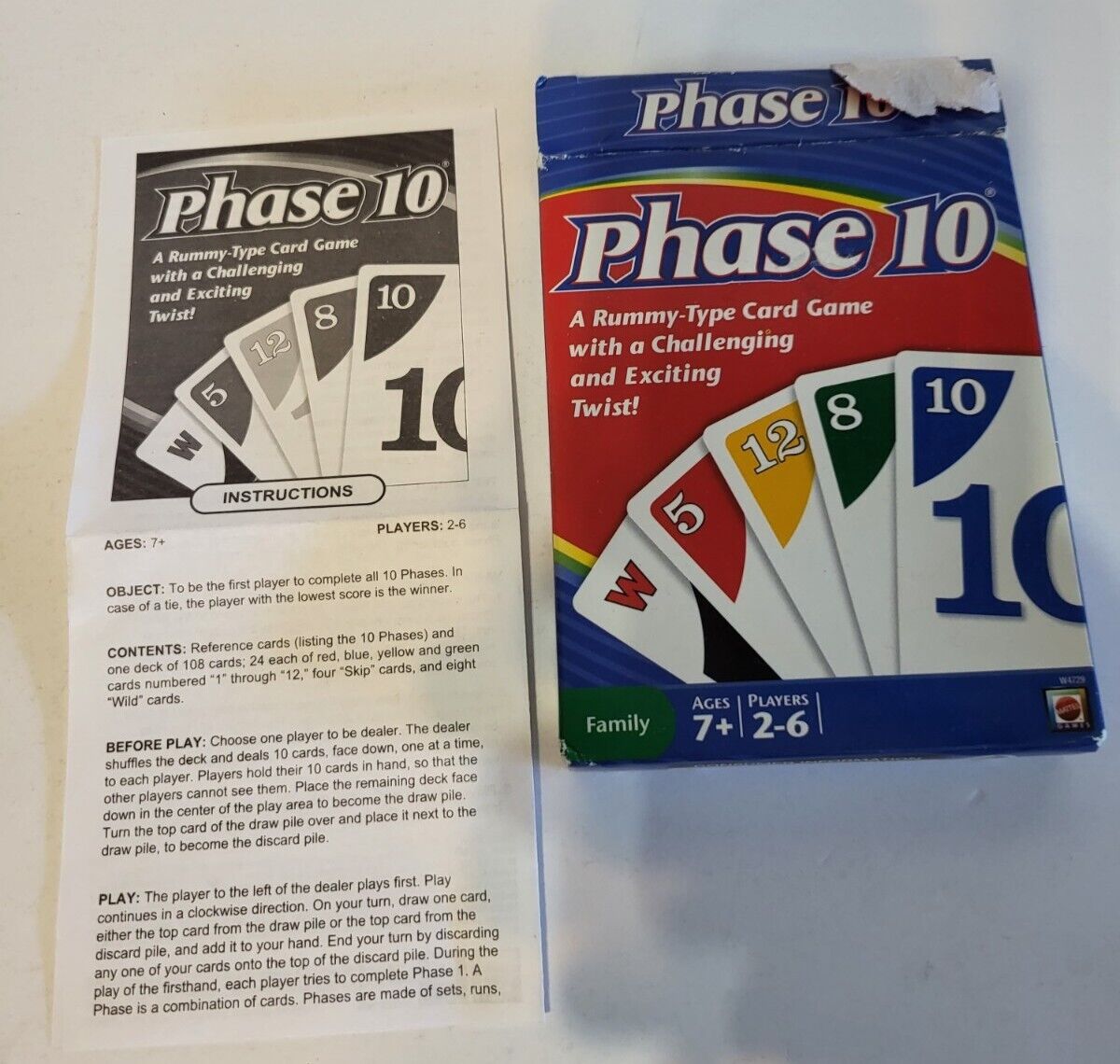 PHASE 10 CARD Game A Rummy Card Game with a Twist Fundex Games Challenging  New $20.26 - PicClick AU