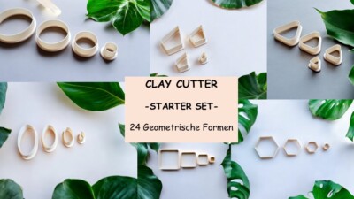 polymer clay cutter Basis Set 24 Teile Ausstecher Geometrische Formen Tonwerkzeu
