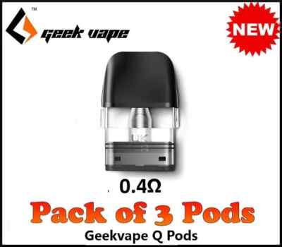 blue box kit vape GEEKVAPE Q REPLACEMENT PODS 3-PACK main image 1