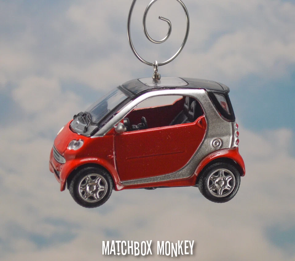 Custom Smart Car ForTwo Ornament 1/43 Mini For Two Electric Volt Roadster Coupe - Image 2 of 4