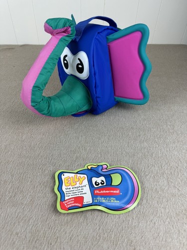 Vintage Rubbermaid 1990s Elly The Elephant Lunchbox Bag Insulated Zip Colorful