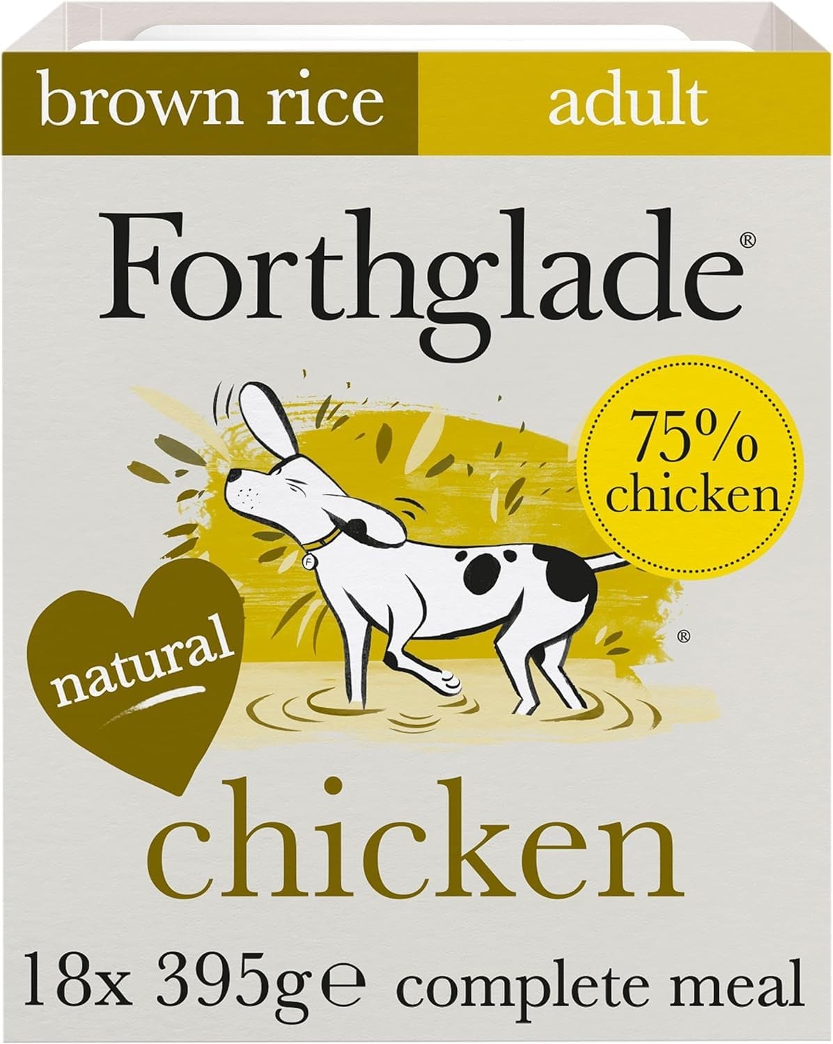 Forthglade Wet Dog Food (18 x 395g Trays) Wholegrain & Hypoallergenic Dog Food