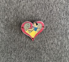 DISNEY UK DISNEY STORE SNOW WHITE PRINCESS IN A HEART PIN ~ FREE SHIPPING!