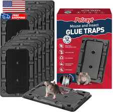 Glue Mouse Traps Indoor for Home 12 Pack Sticky Mousetraps Indoor Easy to Use