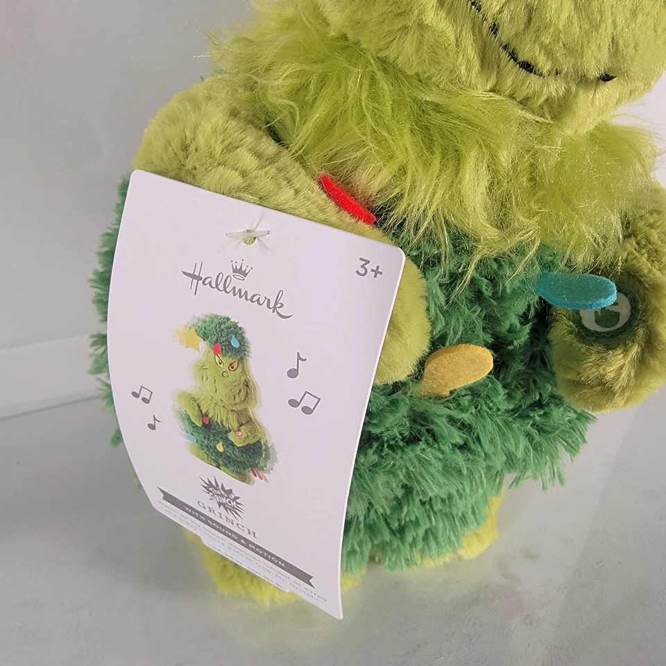 Hallmark Dr. Seuss Grinch Stole Christmas 12.5 Animated Plush w/Sound & Motion - Image 3 of 3