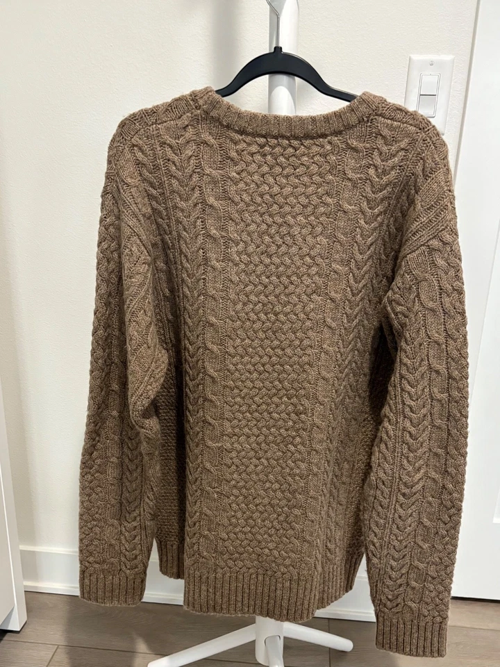 Men's XL Pendleton Shetland Collection Fishermen's Wool Sweater Worn Once - Image 2 of 4