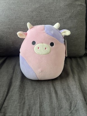 Squishmallow Kellytoy Patty The Cow 2017 8 Inch Plush w/ Bio Tag