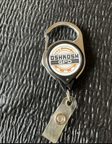 Retractable Badge Reel Carabiner Clip Oshkosh GPD Oshkosh Trucks