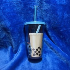 Disney Lilo  Stitch Plastic Tumbler With Straw 16oz Double Wall BPA Free NEW