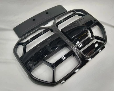 Carbon Fiber for BMW 4 Series G26 430i M440i Gran Coupe 4Door Front Grille Grill - Image 1 of 4