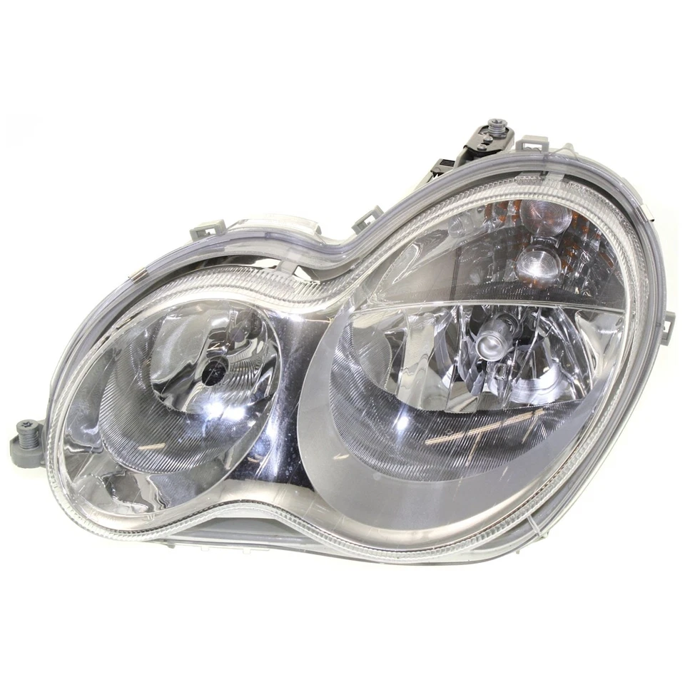 Headlight Set For 2005-2007 Mercedes Benz C230 2006-07 C280 Left Right With Bulb - Image 2 of 4