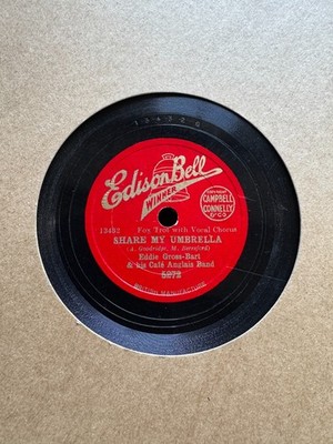 78Rpm, Hot Dance, Eddie Gross-Bart Cafe Anglais Band 'Share My Umbrella'  EBW!