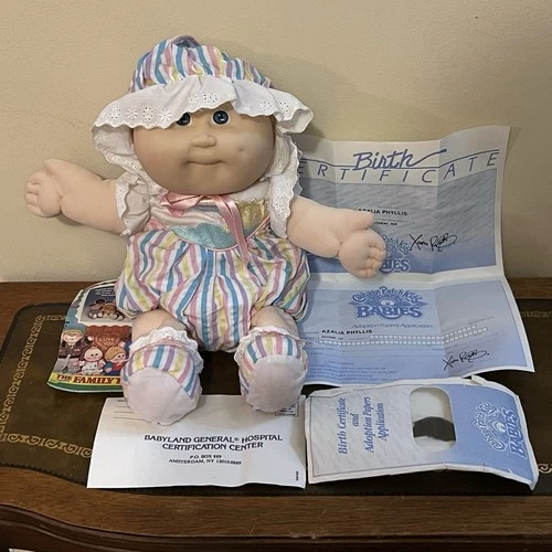 VTG 1982 Cabbage Patch Kids Babies Doll - Azalia Phyllis w/ Paperwork