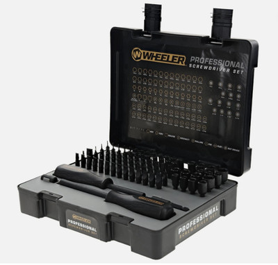 Wheeler 4001003 Professional Screwdriver Set Black 100 Pieces