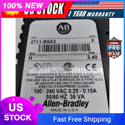 Allen-Bradley 2711-B5A2 SER. F PanelView 550 Operator Interface Panel TESTED