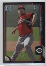 2015 Bowman Chrome Prospects Asia Exclusive Black Refractor Sal Romano 0l1