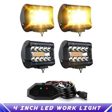 4x4 Led Light Bar Amber Work Spot Flood Pods Offroad Strobe Driving Fog Lamp 4x4 Led Light Bar Amber Work Spot Flood Pods Offroad Strobe Driving Fog Lamp