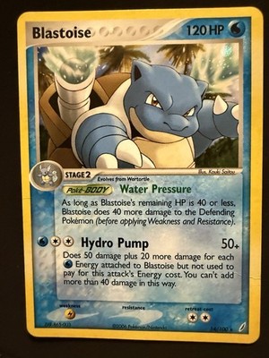 Pokemon Blastoise 14/100 EX Crystal Guardians Reverse Holo MP WOTC