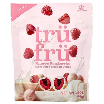 Tru Fru Hyper-Dried Rasberries and Creme Bits 3.4oz