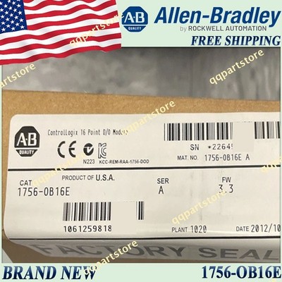 1756-OB16E/A New Sealed AB ControlLogix D/O Module Free Ship US 1756-OB16E serA