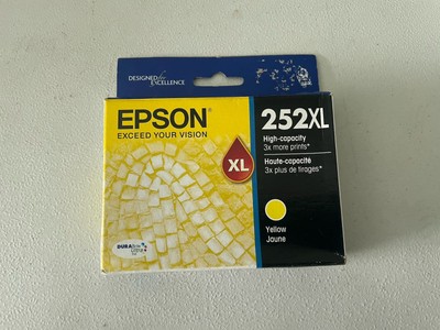 Epson High Capacity 252XL Yellow Ink Cartridge Genuine SEALED