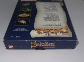 Nintendo NES - Solstice Complete In Box- Very Good Condition - RARE 🎮