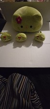 Plush Pillow Hello Kitty Green Color 3 Babies Has A Zipper