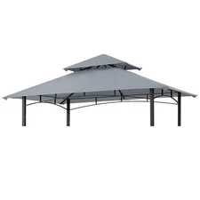  Grill Gazebo Replacement Canopy Top for Model L-GG001PST-F () Gray