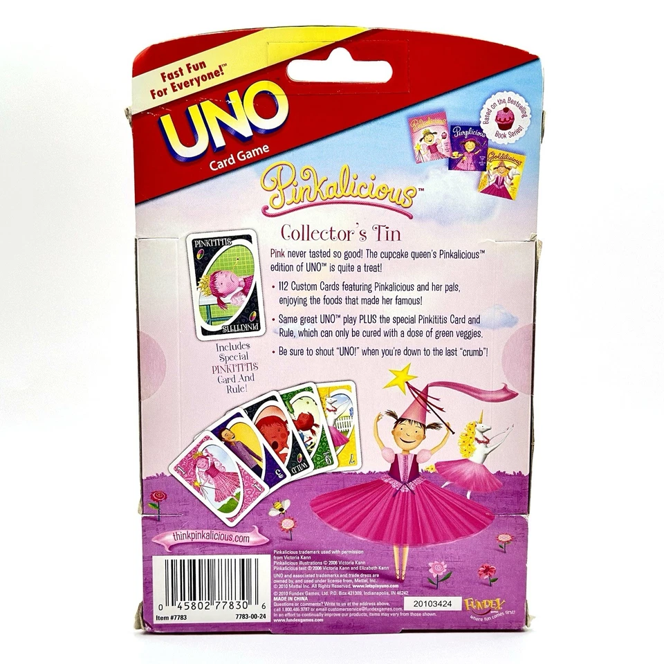 UNO Pinkalicious Card Game – Collector’s Tin New Sealed HTF Discontinued - Image 4 of 4