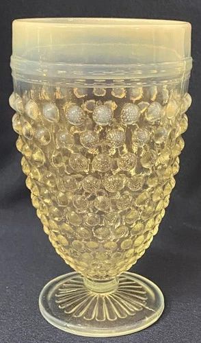 Moonstone Opalescent Goblet 10 oz Anchor Hocking Glass Company