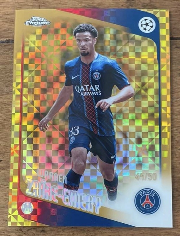Topps 2025-26 UEFA Club Competitions Warren Zaïre-Emery PSG #170 /50
