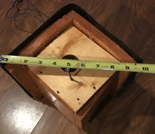 Handmade Birdhouse, House Ren, Poly Outside, Roof, Nail, Wire Hanging, Rustic