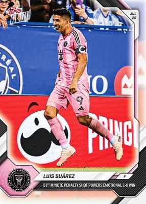 Luis Suarez 81 Min Penalty Goal - 2026 MLS Topps NOW - Card 58 Presale